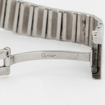 CARTIER, Santos, wristwatch, 29 x 28 (41) mm,