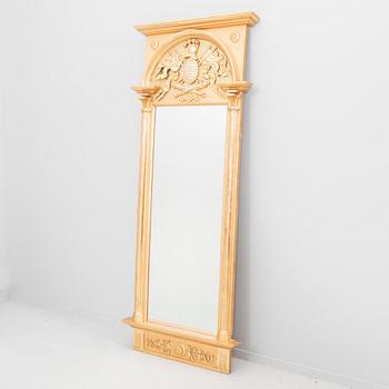 A gilded Empire style mirror and table early 1900s.