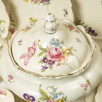 A 96-piece dinner, coffe and tea porcelain service, "Pompadour", Rosenthal, Germany.
