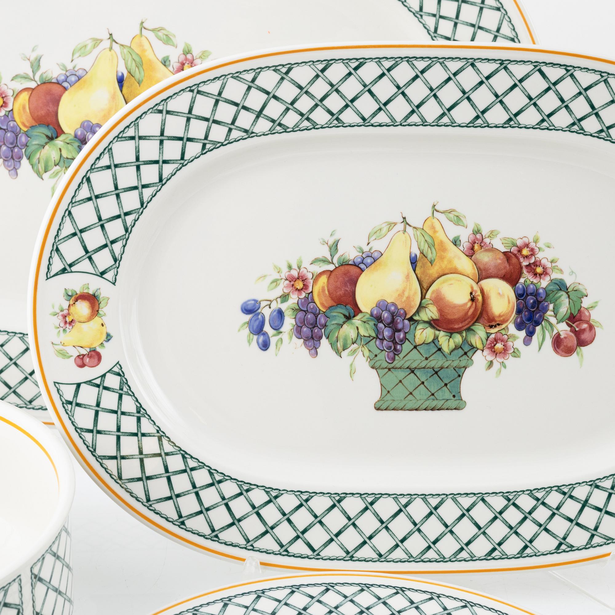 A 45-piece 'Basket' porcelain dinner service, Villeroy & Boch.