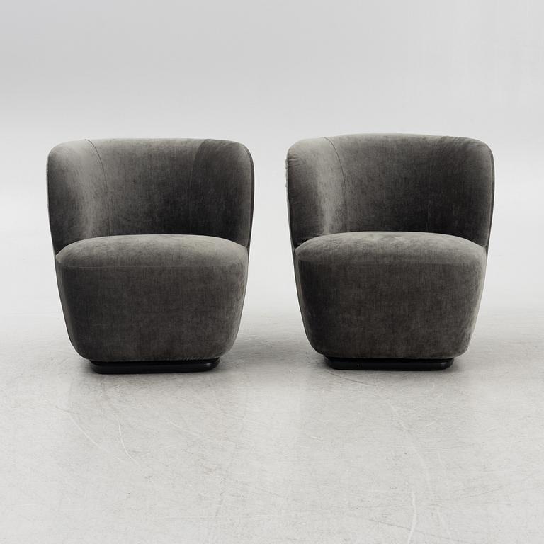 Space Copenhagen, a pair of 'Stay Lounge Chairs', Gubi.