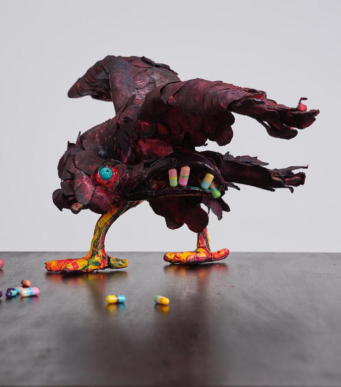 Nathalie Djurberg & Hans Berg, "A Thief Caught in the Act (Flock of Birds)".