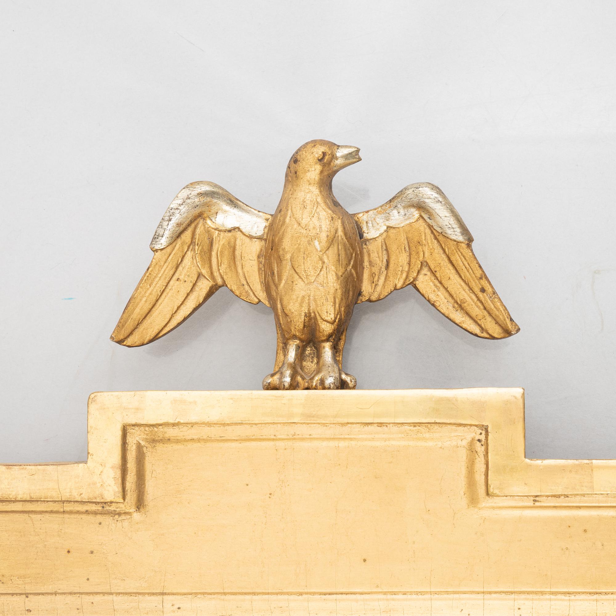 A gilded mirror sconce, second half of the 20th century.