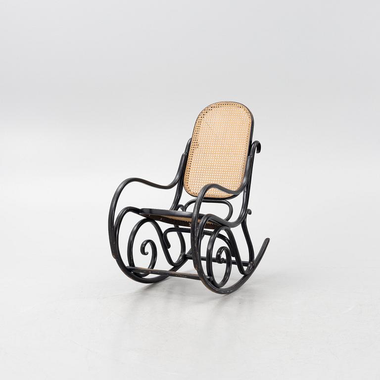 A rocking chair, possibly Thonet, early 20th century.