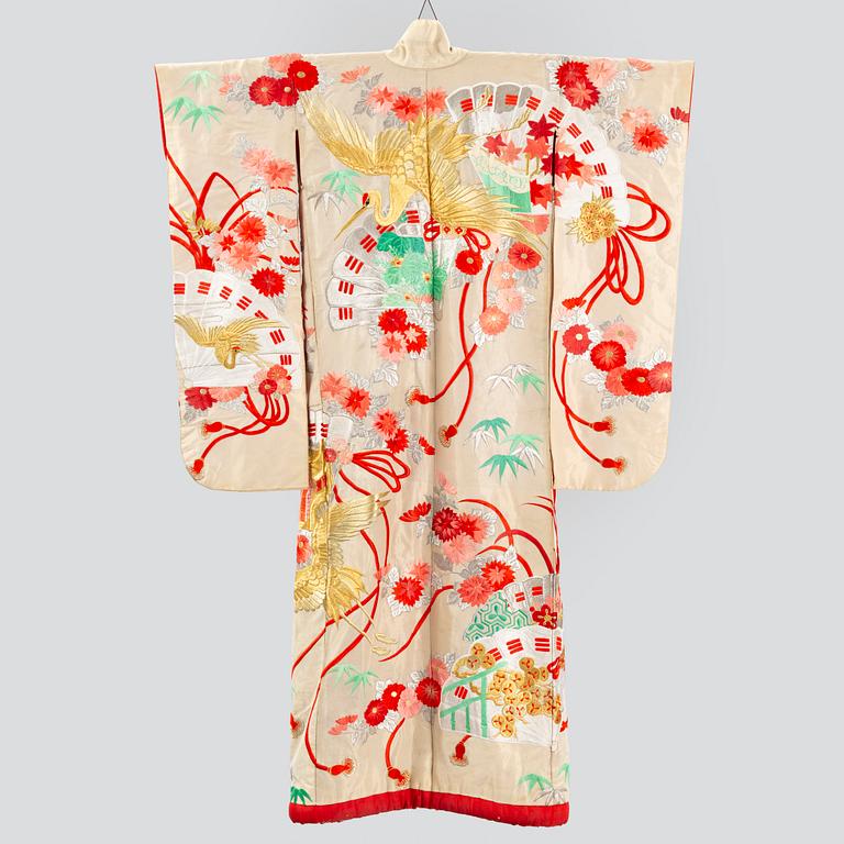 A 20th century Japanese wedding kimono.