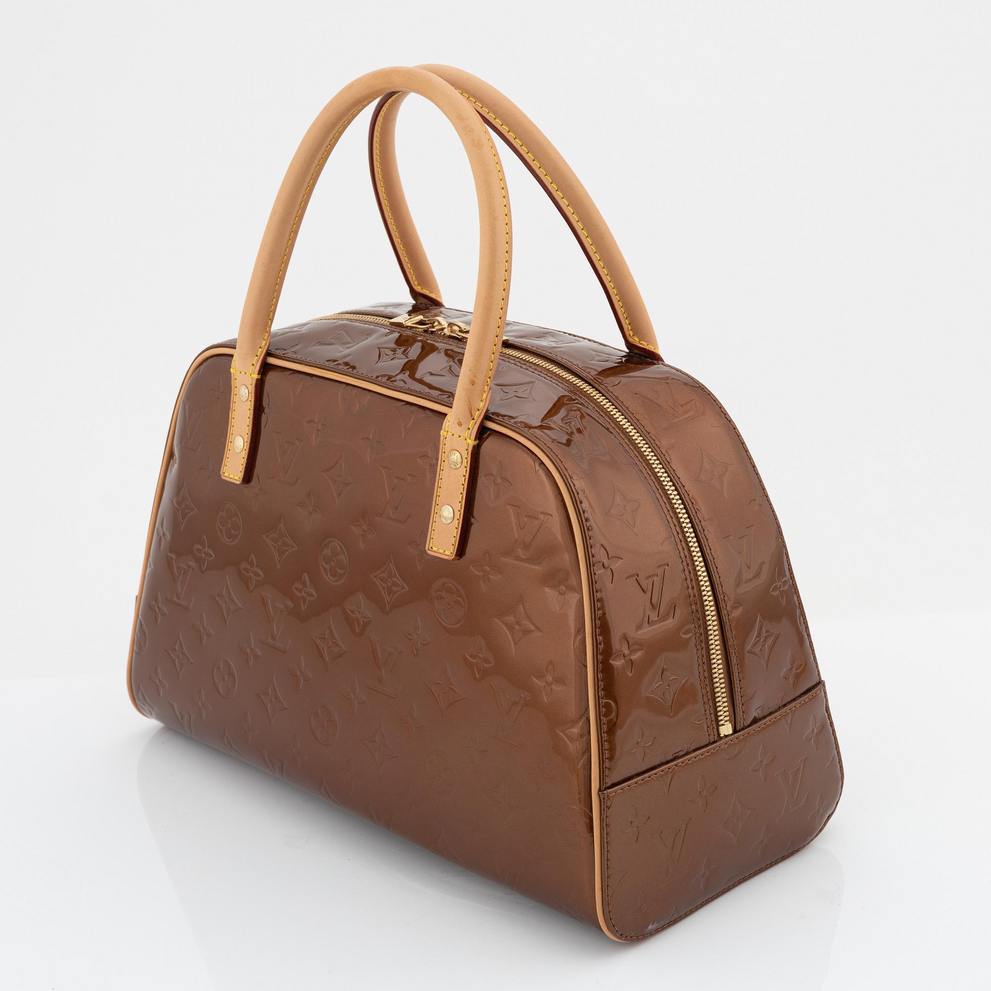 Louis Vuitton, a bronze vernis leather 'Tompkins Square' bag, 2001.