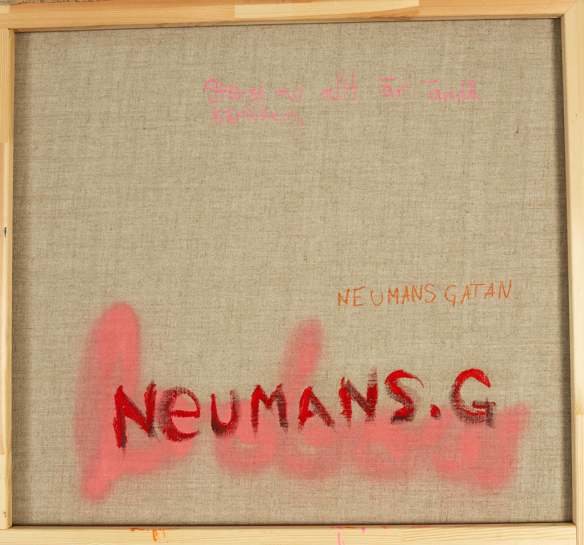 Bobo Wallmansson, oil on canvas, signed verso.