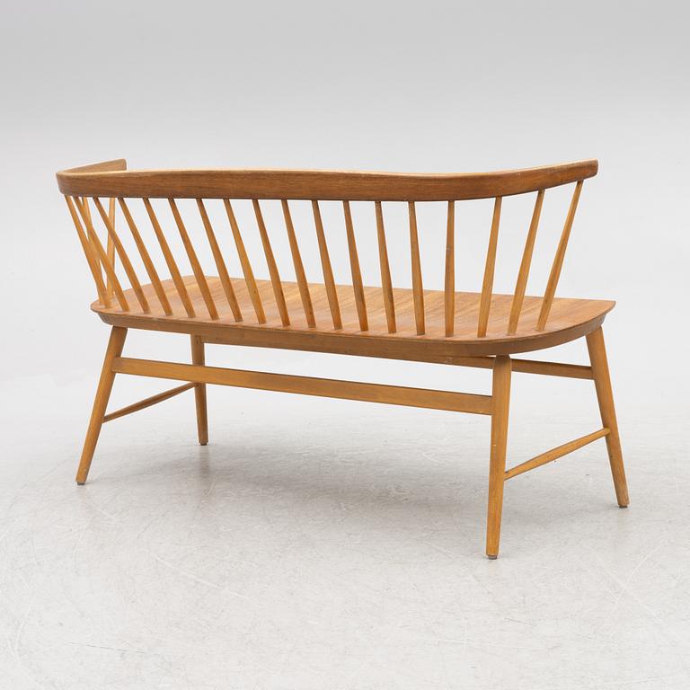 Soffa, "Florett", modell 150, Bröderna Wigells stolfabrik AB, omkring 1900-talets mitt.