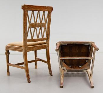 STOLAR, 1 par, sengustavianska, Lindome, omkring år 1800.