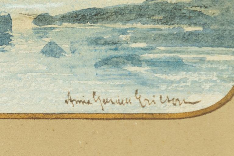 Anna Gardell-Ericson, Segelbåtar i skymningen.