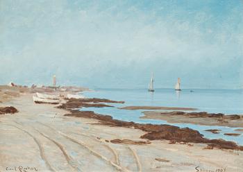 769. Carl Locher, Aftonstämning, Skagen.
