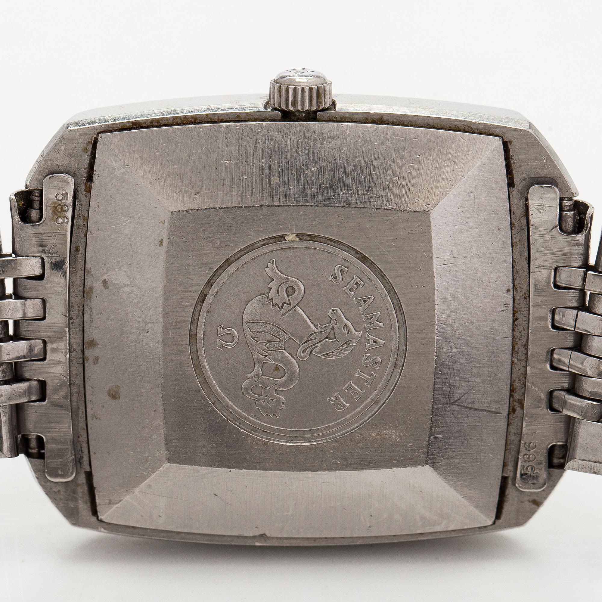 Omega Seamaster, wristwatch, 33 x 33 mm, steel, automatic, plastic crystal, circa 1970.