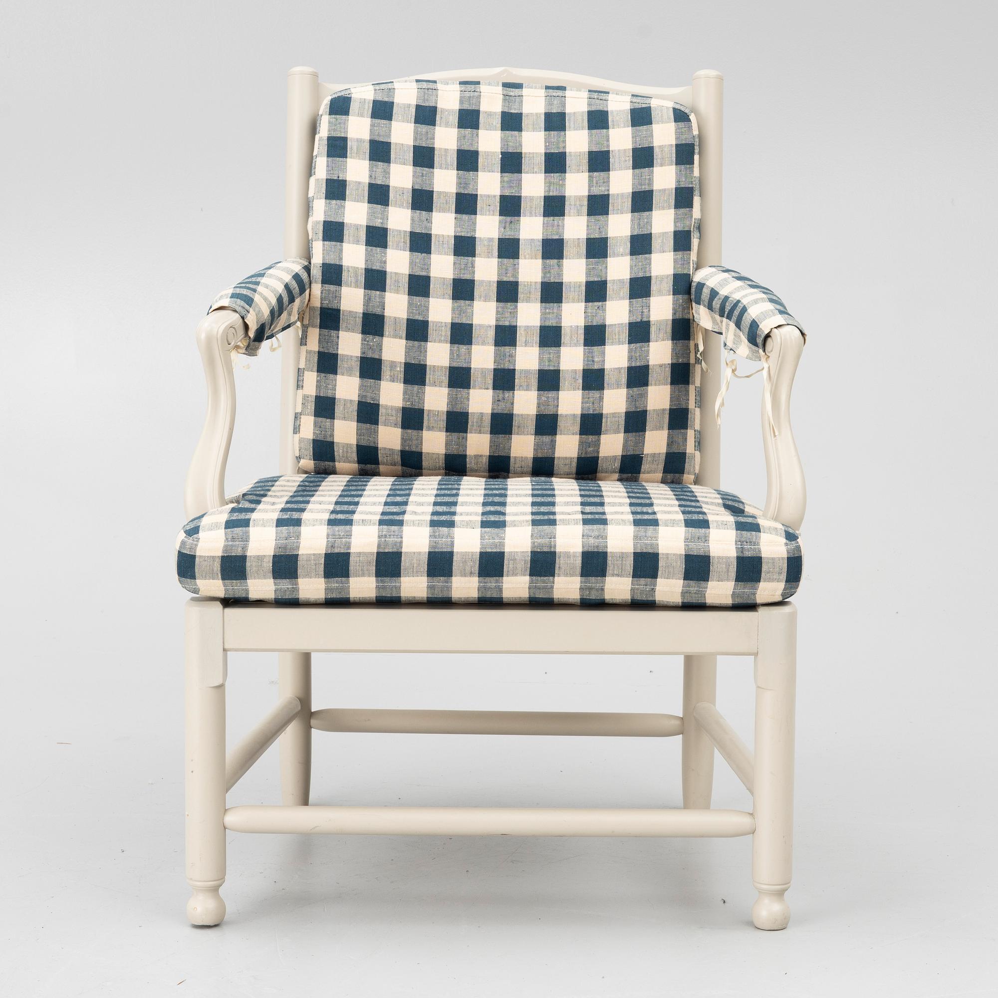A "Medevi" armchair from IKEA's 18th-century series, 1990s.