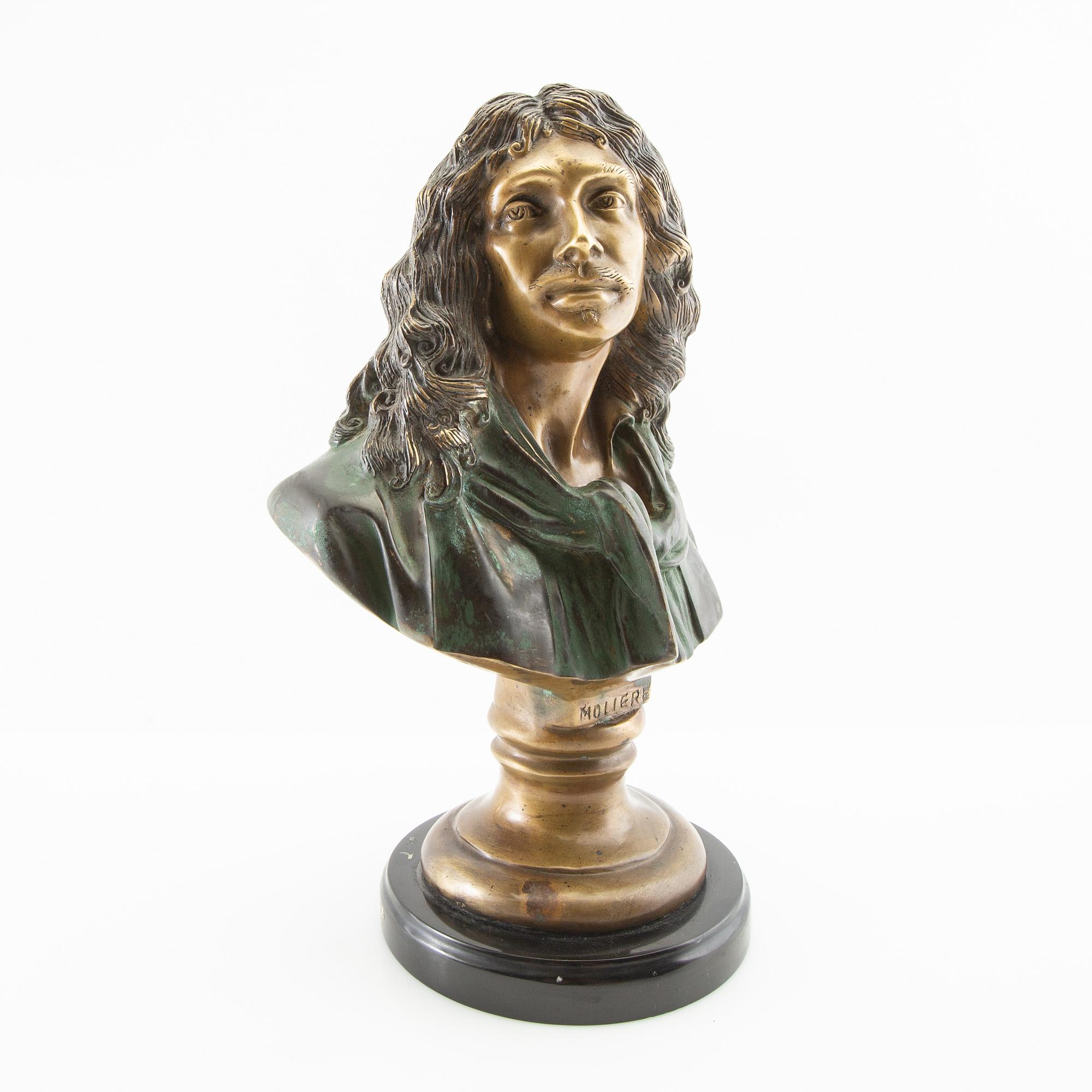 Okänd konstnär 1900-tal, Byst föreställande franske dramatikern Molière.