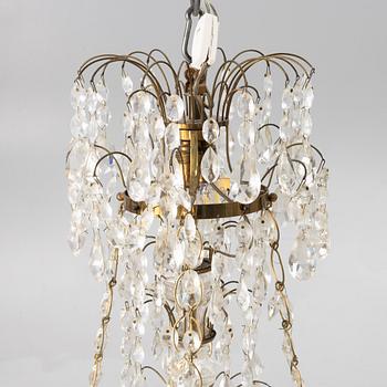 A Gustavian style chandelier, Sweden, first half of the 20th century.