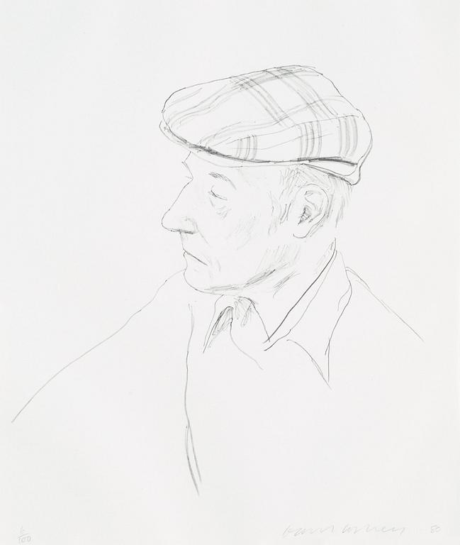David Hockney, "William Burroughs".
