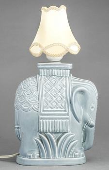 BORDSLAMPA, stengods, troligen Gunnar Nylund, Rörstrand, 1940-50-tal.