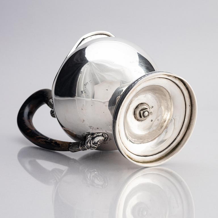 An Austrian 19th century silver pitcher, unknown maker, Vienna 1821.