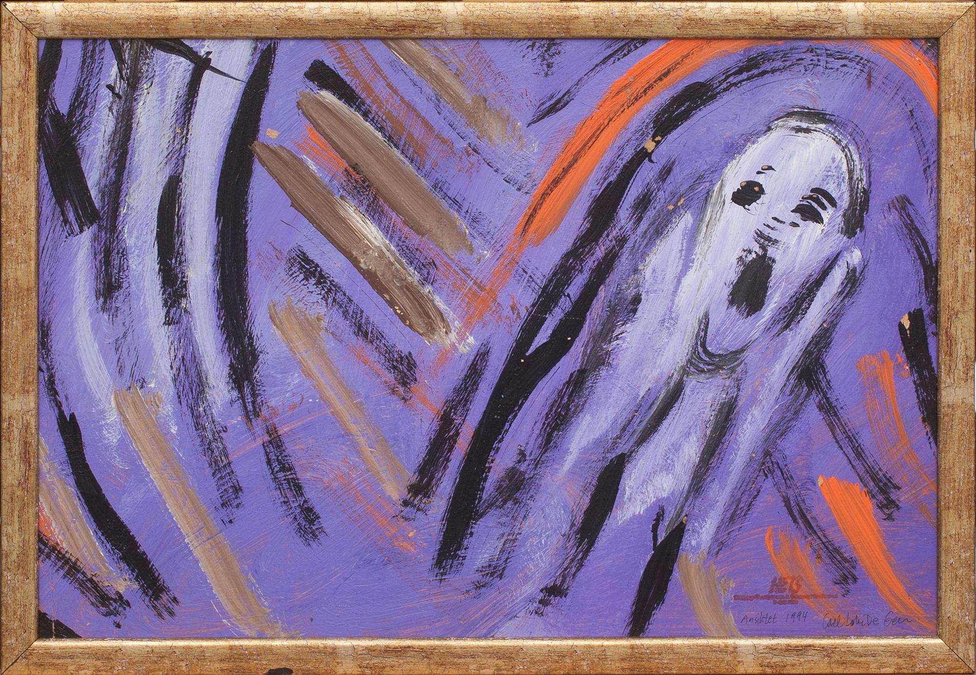 ERNST BILLGREN OCH CARL JOHAN DE GEER (HETS), akryl på pannå, signerad och stämplad.