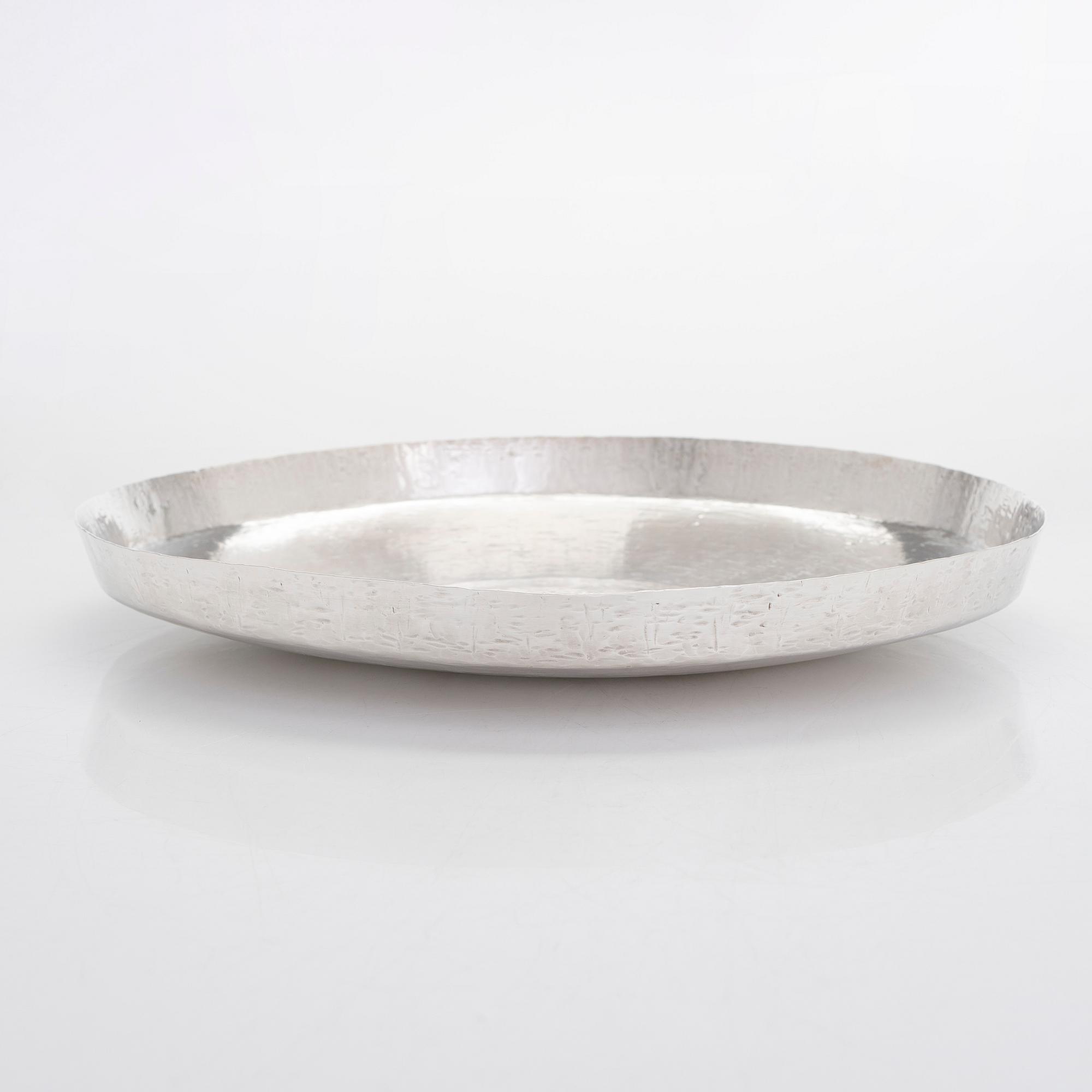Tapio Wirkkala, skålfat, silver, Kultakeskus, Tavastehus 1964.