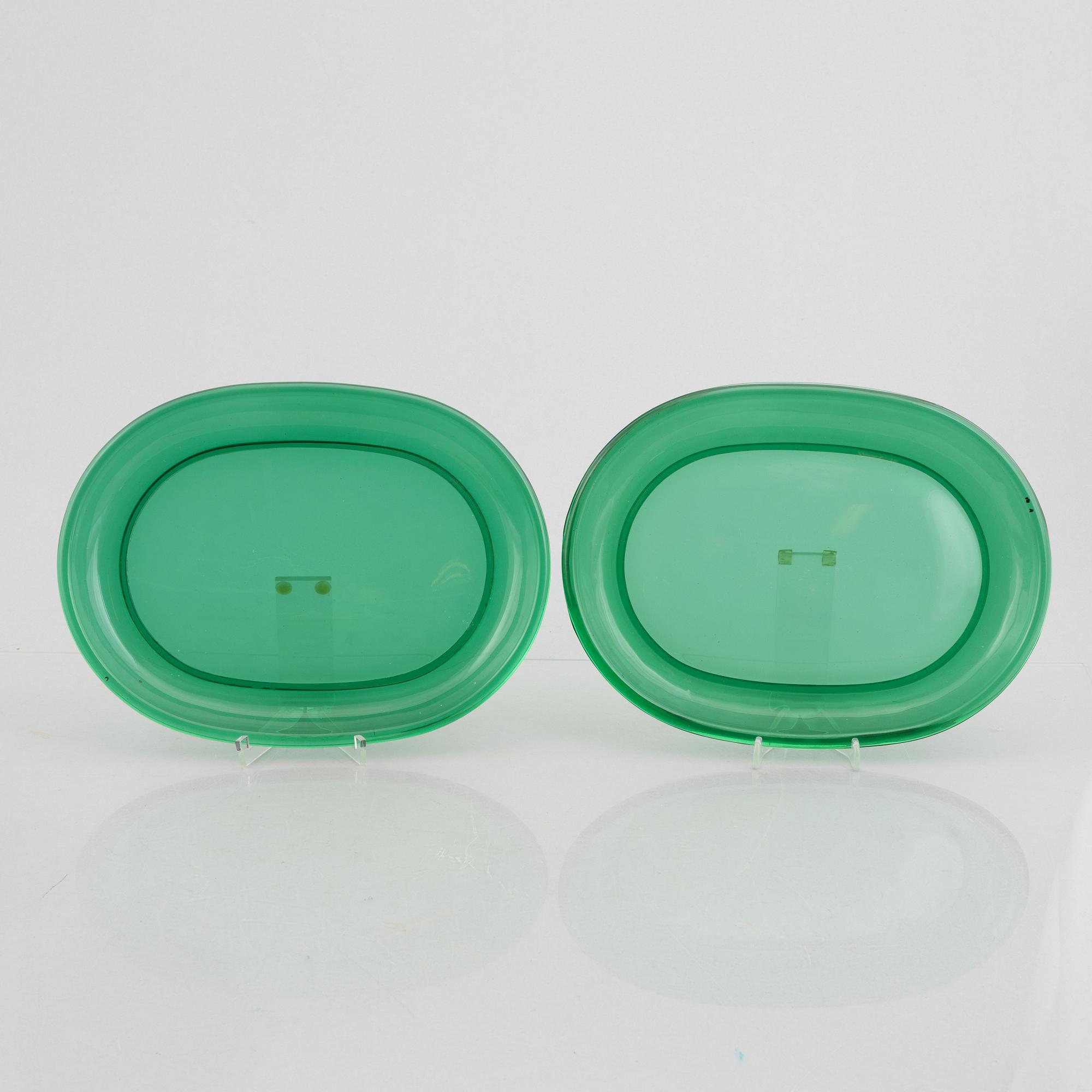 Josef Frank, a set of seven glass dishes, Firma Svenskt Tenn.