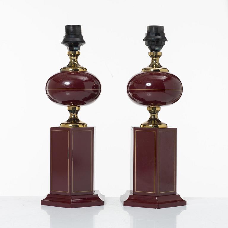 Table lamps, a pair, Jarsy, France, contemporary.
