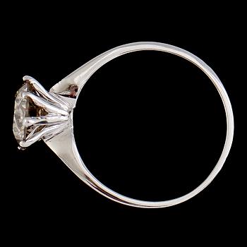 RING, 18K vitguld, briljantslipad diamant ca 2.08 ct. Vikt ca 3 g.