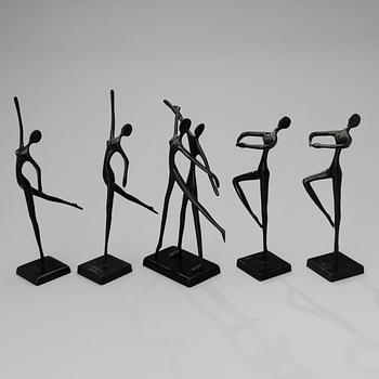 SKULPTURER, 5 st, brons, design Bodrul Khalique.