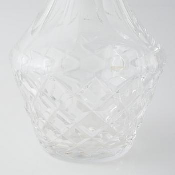 A pair of Orrefors glass carafes, second half of the 20th century.