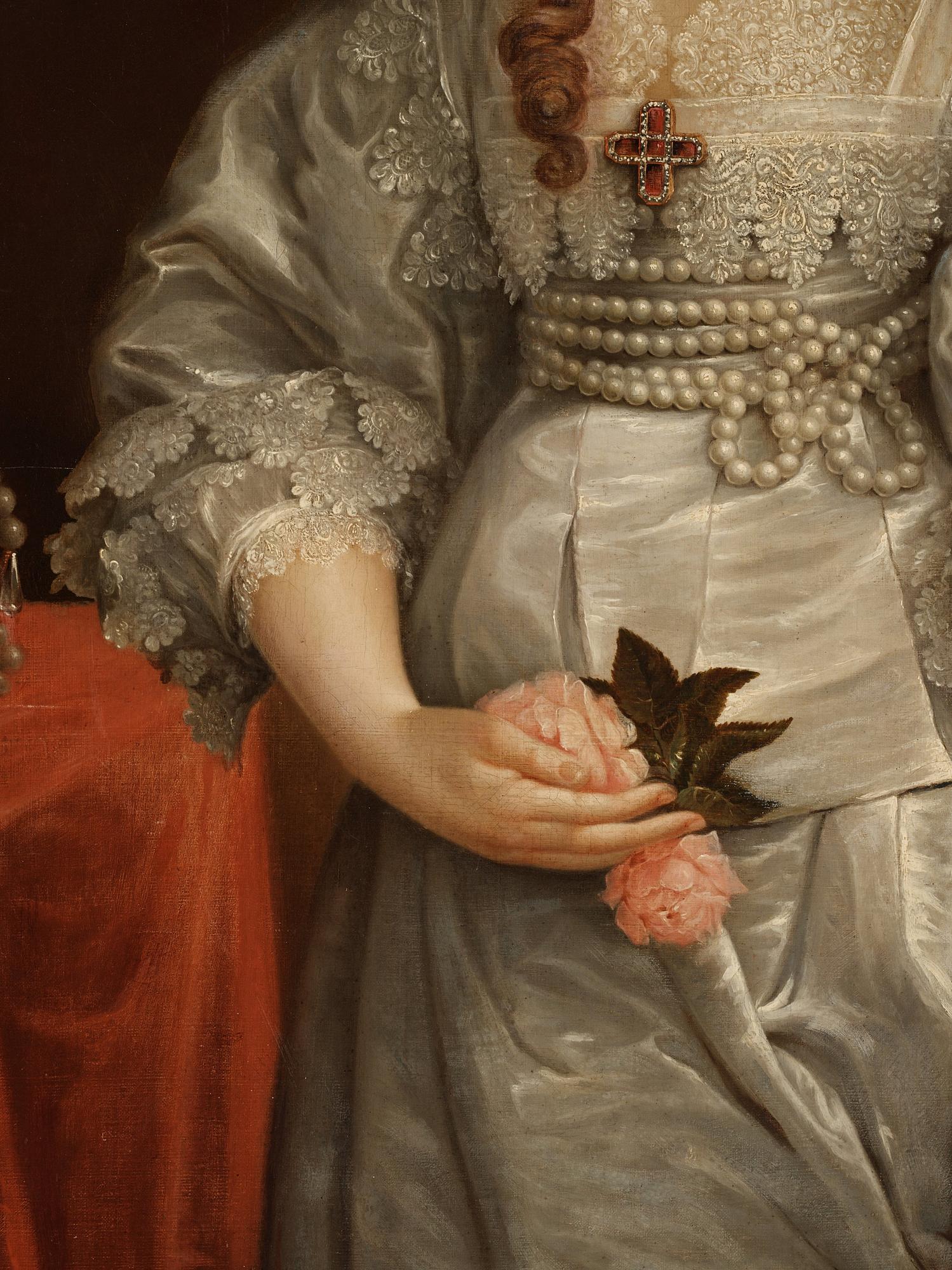 Antonis van Dyck Efter, "Drottning Henrietta Maria av England, Skottland & Irland", prinsessa av Frankrike (1609-1669).