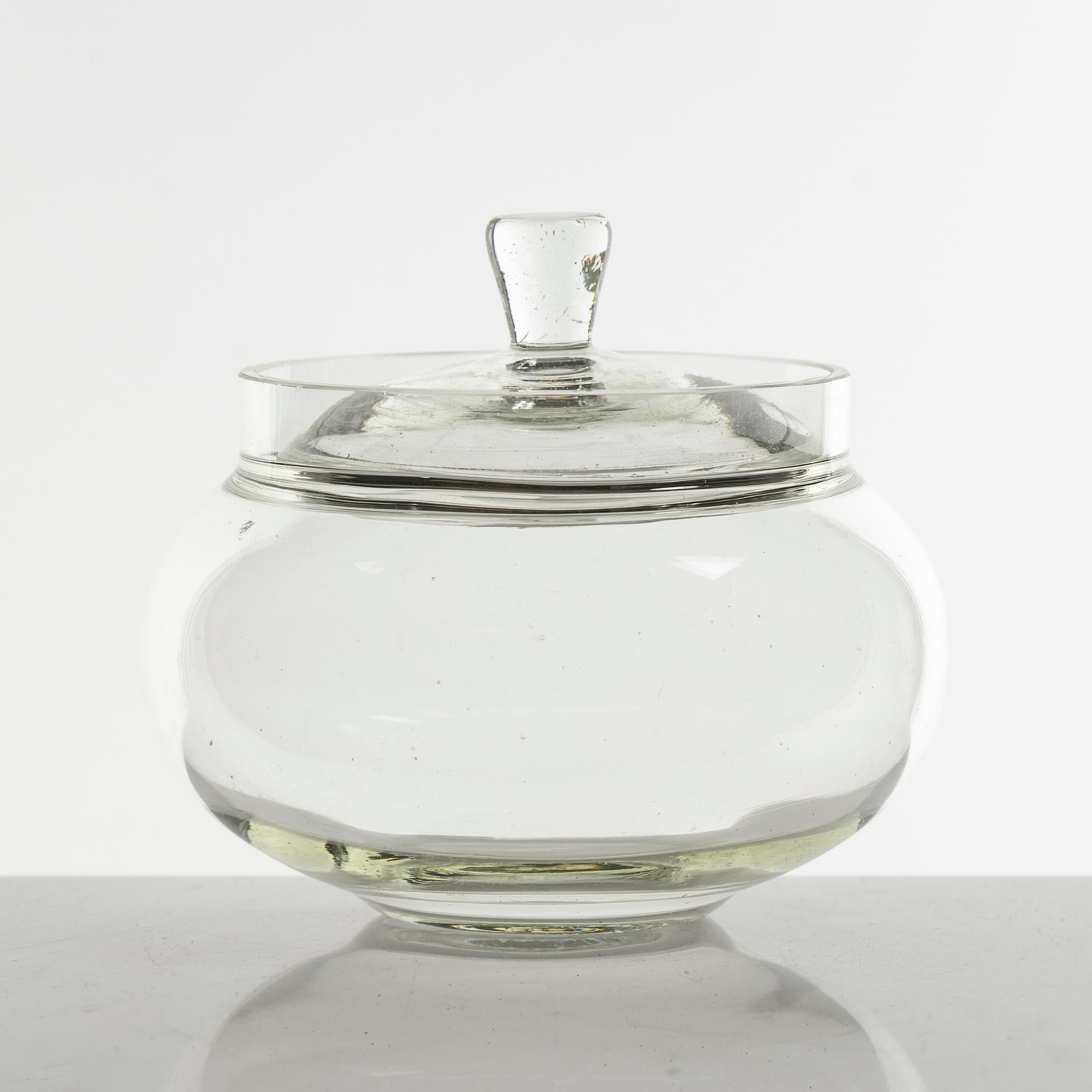 Ladislav Sutnar, teservis, glas, 13 delar, märkta Palex, made in Bohemia.