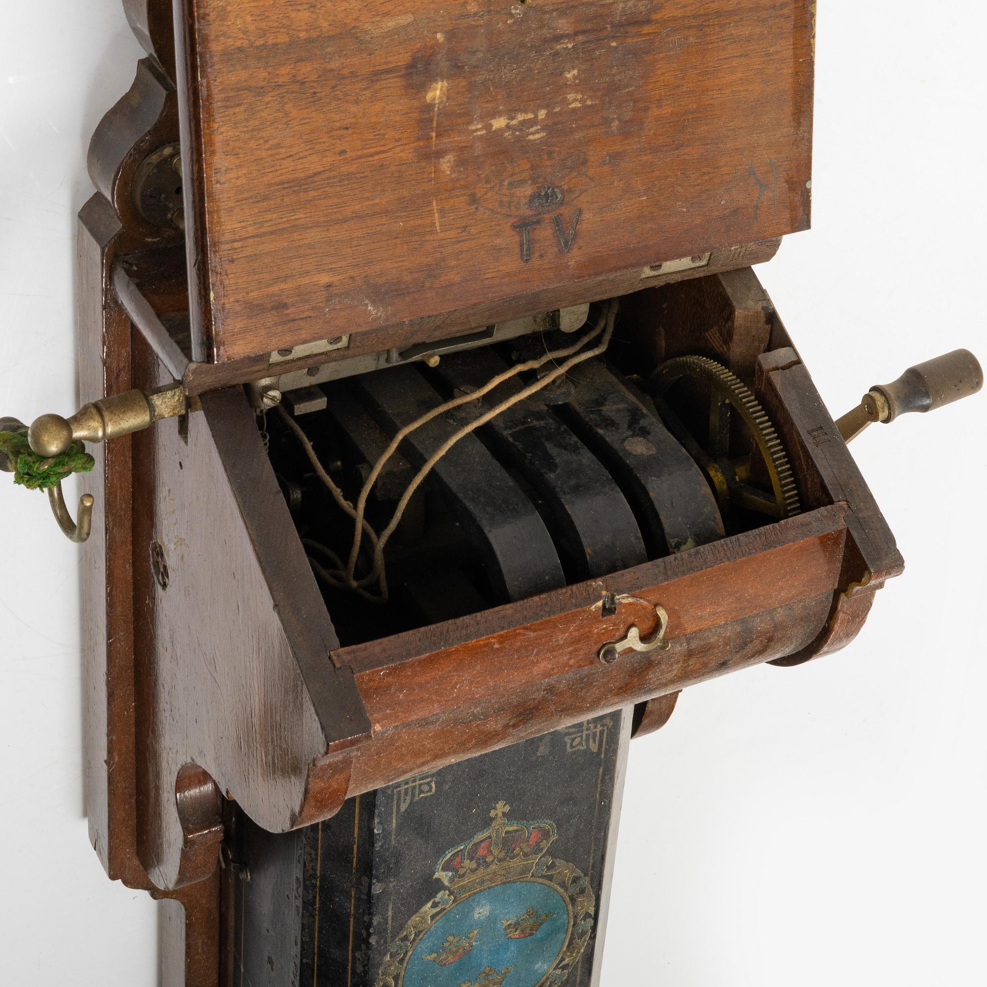 A wall mounted telephone, L.M. Ericsson, Stockholm, early 20th century.