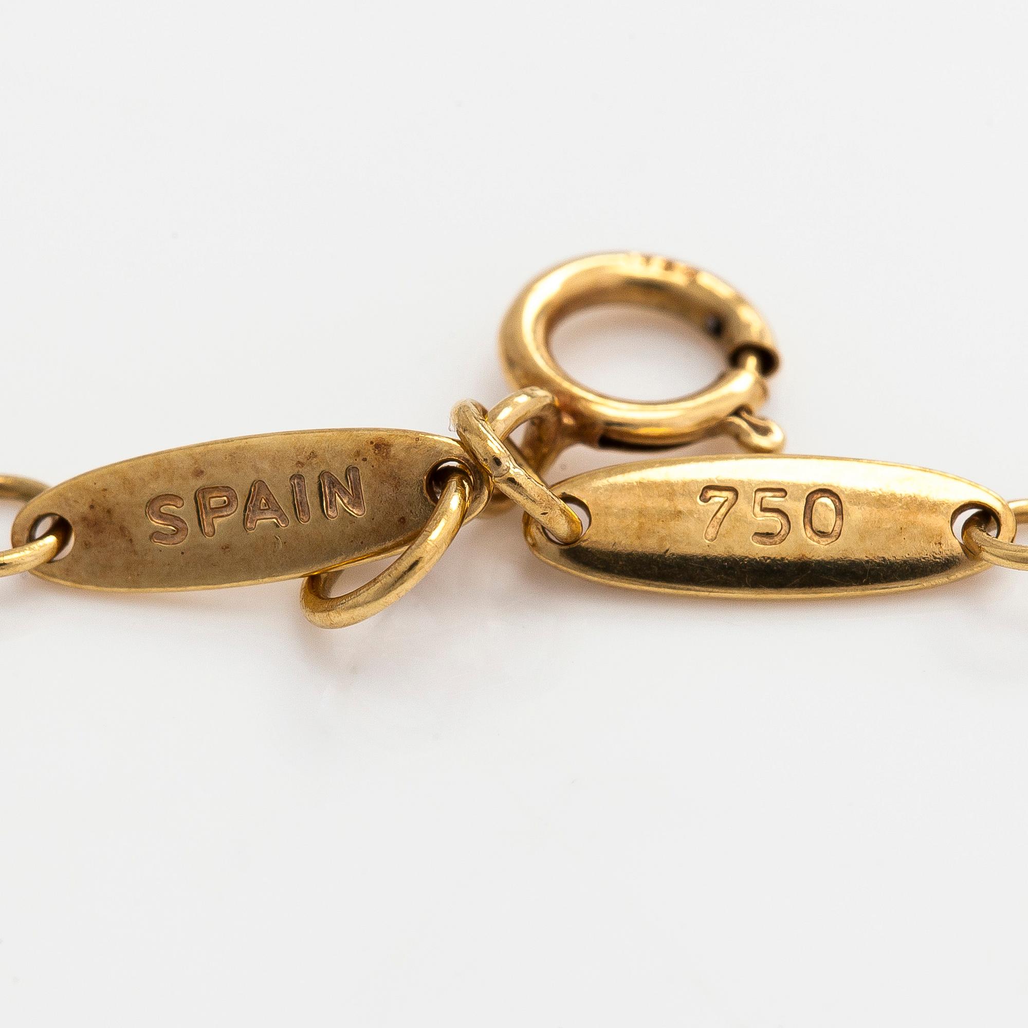 Tiffany & Co,  Elsa Peretti, halsband, "Open Heart", 18K guld.