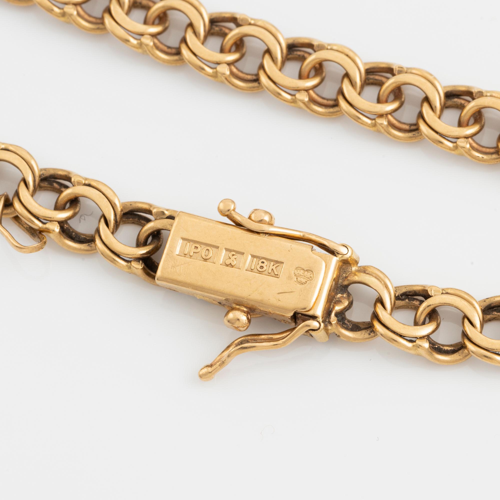 Armband 18K guld, bismarck.