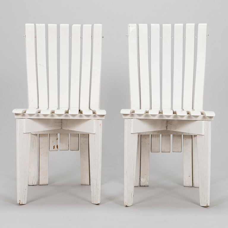 Alvar & Aino Aalto, Tuoleja, 4 kpl, Aurinko-sarja. 1960/70-luku.