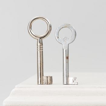 Nightstands, a pair, first half of the 20th century.