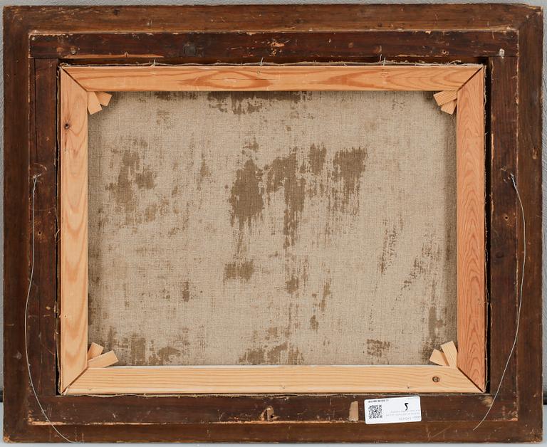 OKÄND KONSTNÄR, olja på duk, bär otydlig signatur.