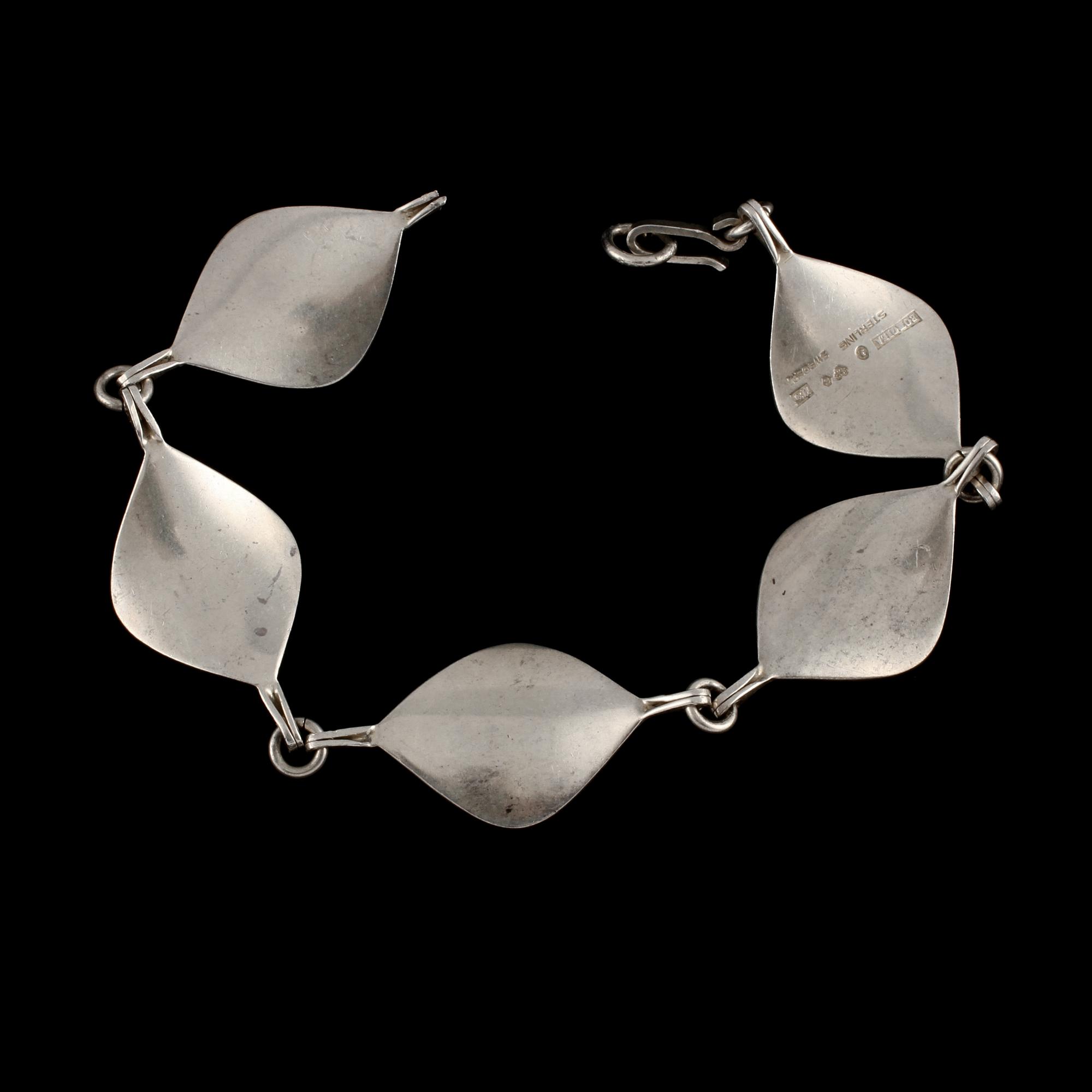 ARMLÄNK, sterlingsilver, Borgila, Stockholm, 1958. Vikt 14 g.
