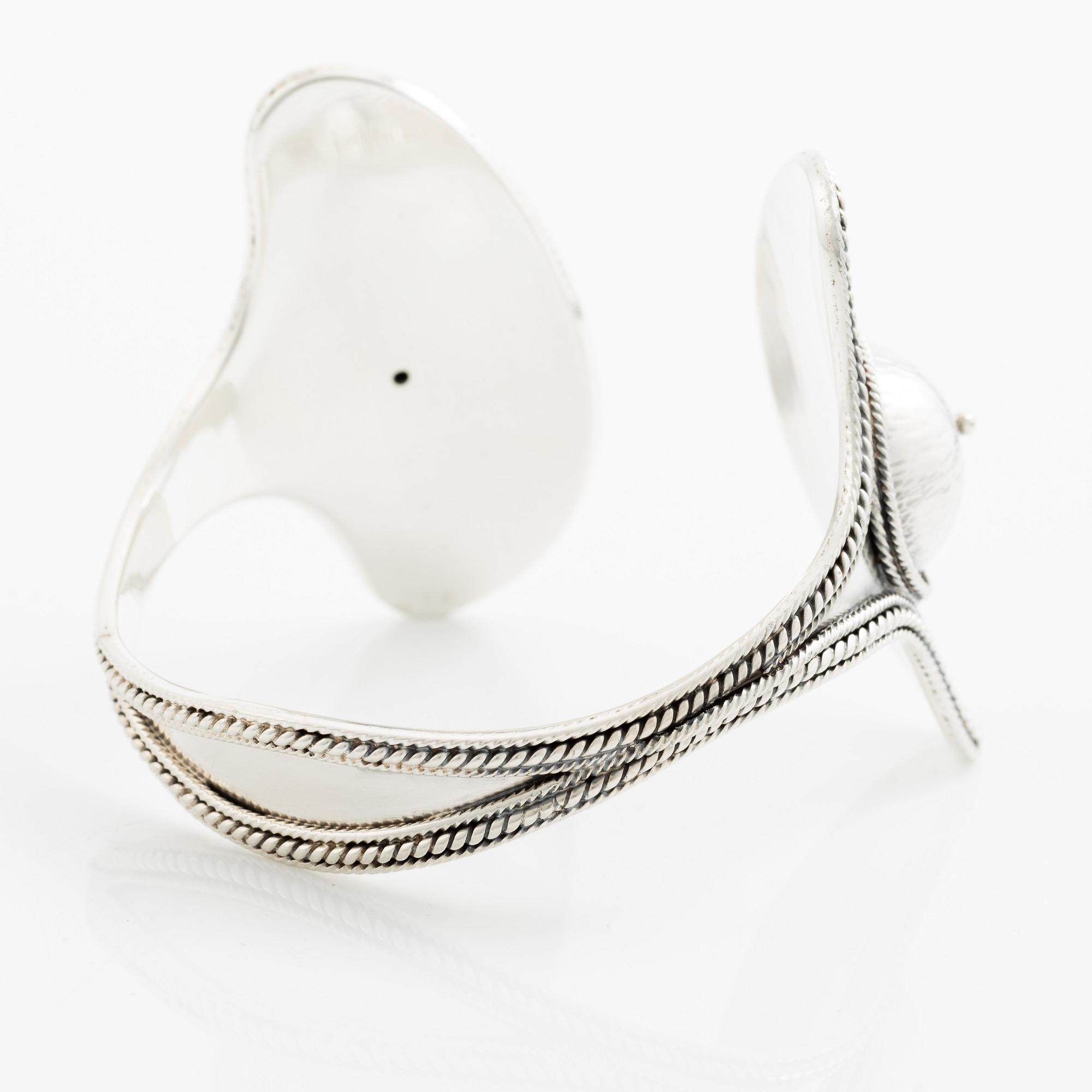 Rosa Taikon, a bangle, sterling silver, Stockholm 1978.