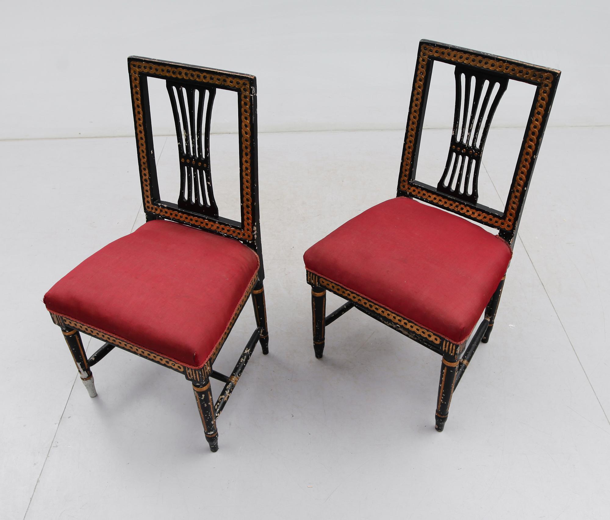 STOLAR, 1 par, gustavianska, 1700-/1800-tal.