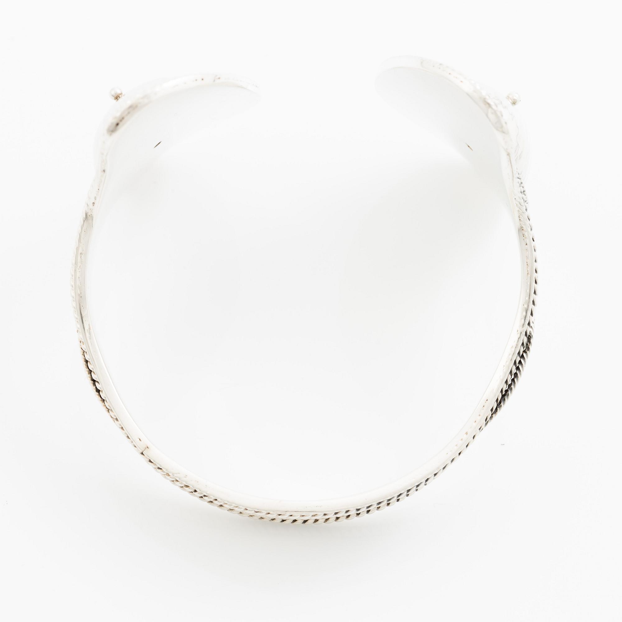 Rosa Taikon, a bangle, sterling silver, Stockholm 1978.