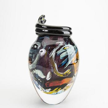 Ulrica Hydman-Vallien, a signed and dated 91 Unique vase.