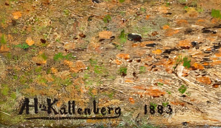 ANDERS KALLENBERG, olja på duk, signerad och daterad 1883.