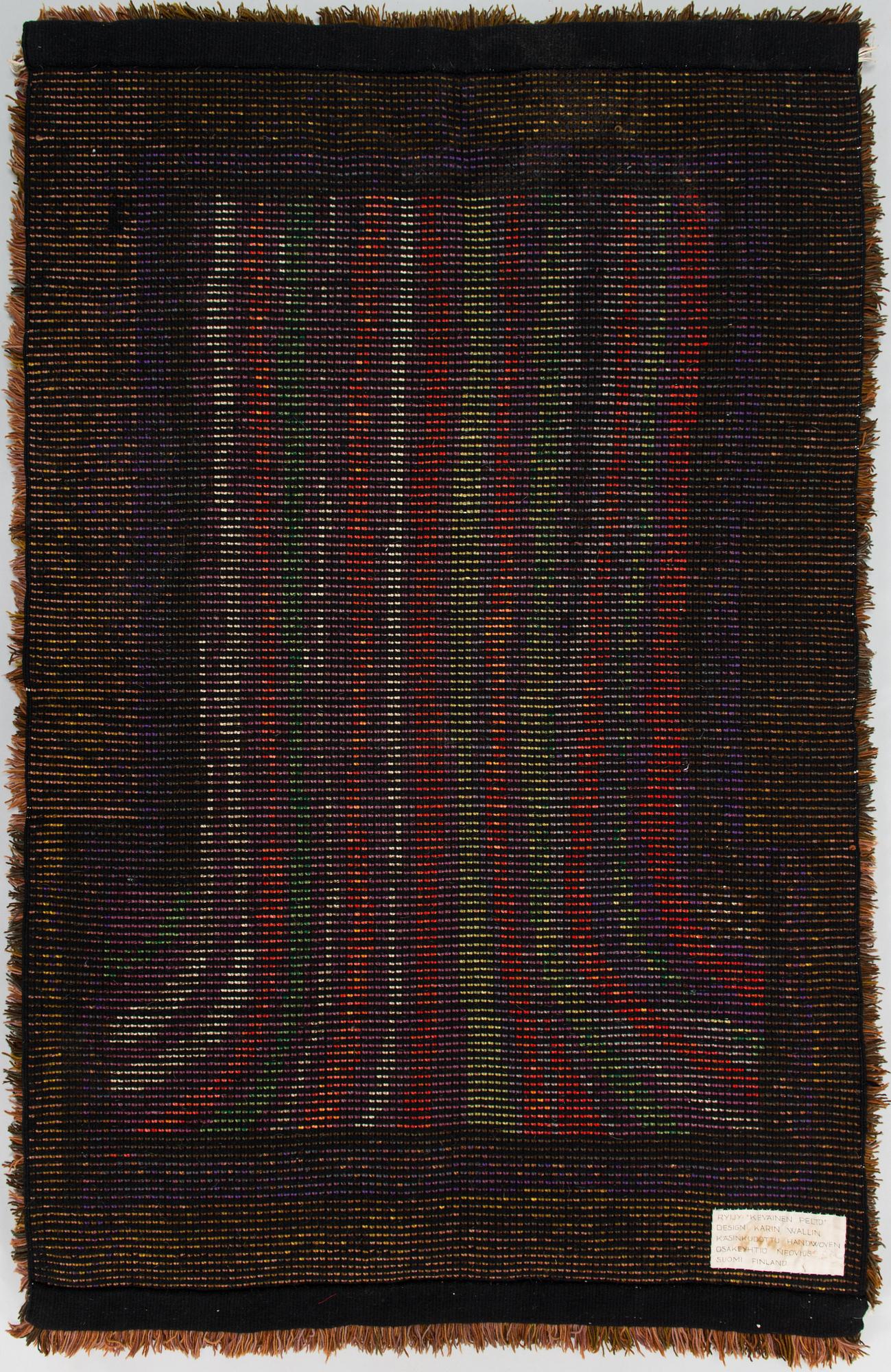 Karin Wallin,  a Finnish rya rug for Neovius. Ca. 160 x 110 cm.