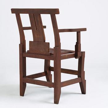 John Kandell, a patinated bronze 'Solitär' chair, Källemo, Sweden, ed. 3/7, only 3 chairs executed.