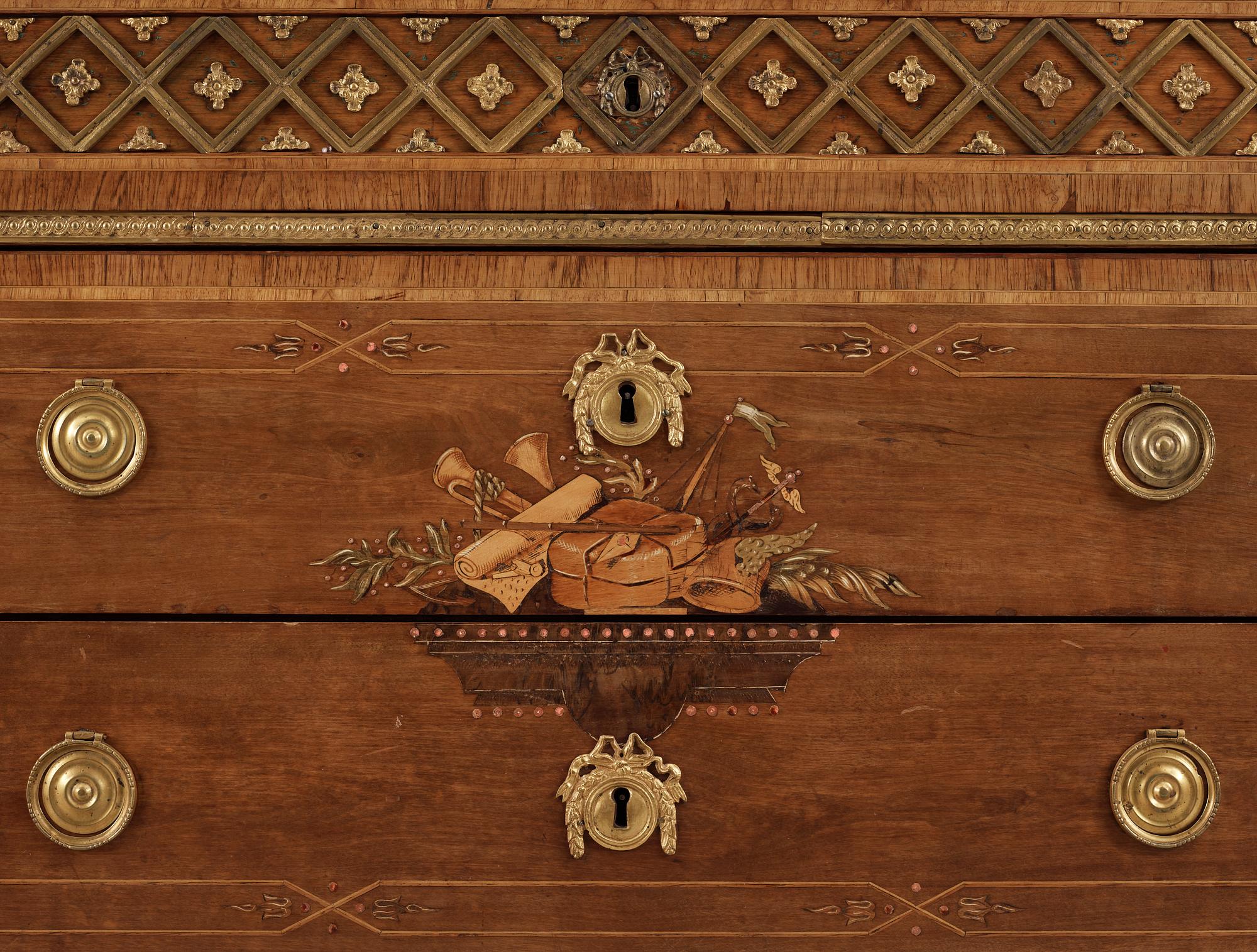 A Gustavian commode by N. P. Stenström, not signed.