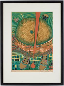 Friedensreich Hundertwasser, "Der Knabe mit den grünen Haaren".