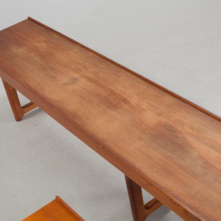 Two "Krobo" benches by TORBJØRN AFDAL for Bruksbo, Norwar from the second half of the 20th century.