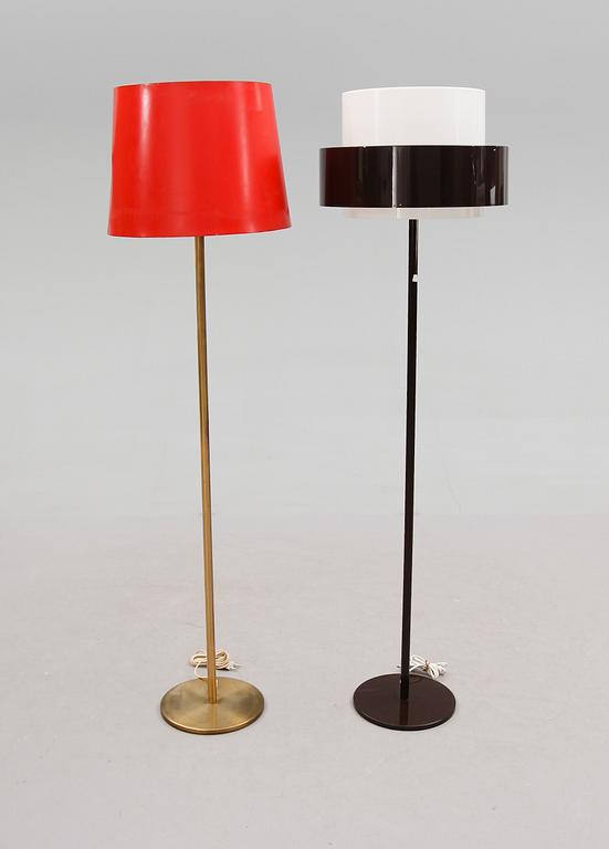 GOLVLAMPOR, 2 st, Luxus, 1900-talets andra hälft.