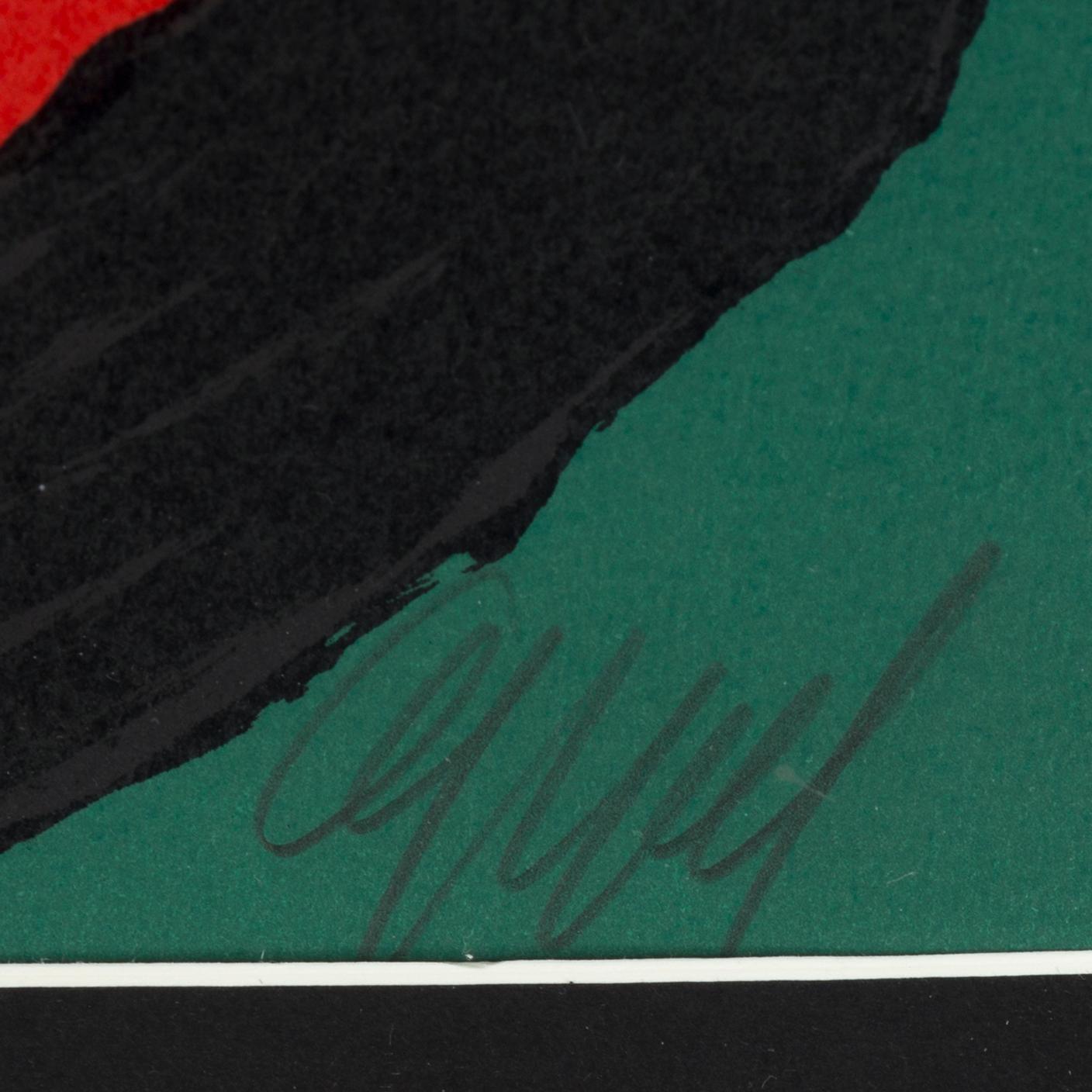 KAREL APPEL, lithograph in colours, signed and numbered 93/100.